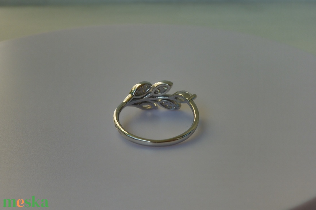  5 leveles cirkóniás ezüstgyűrű    - ékszer - gyűrű - vékony gyűrű - Meska.hu