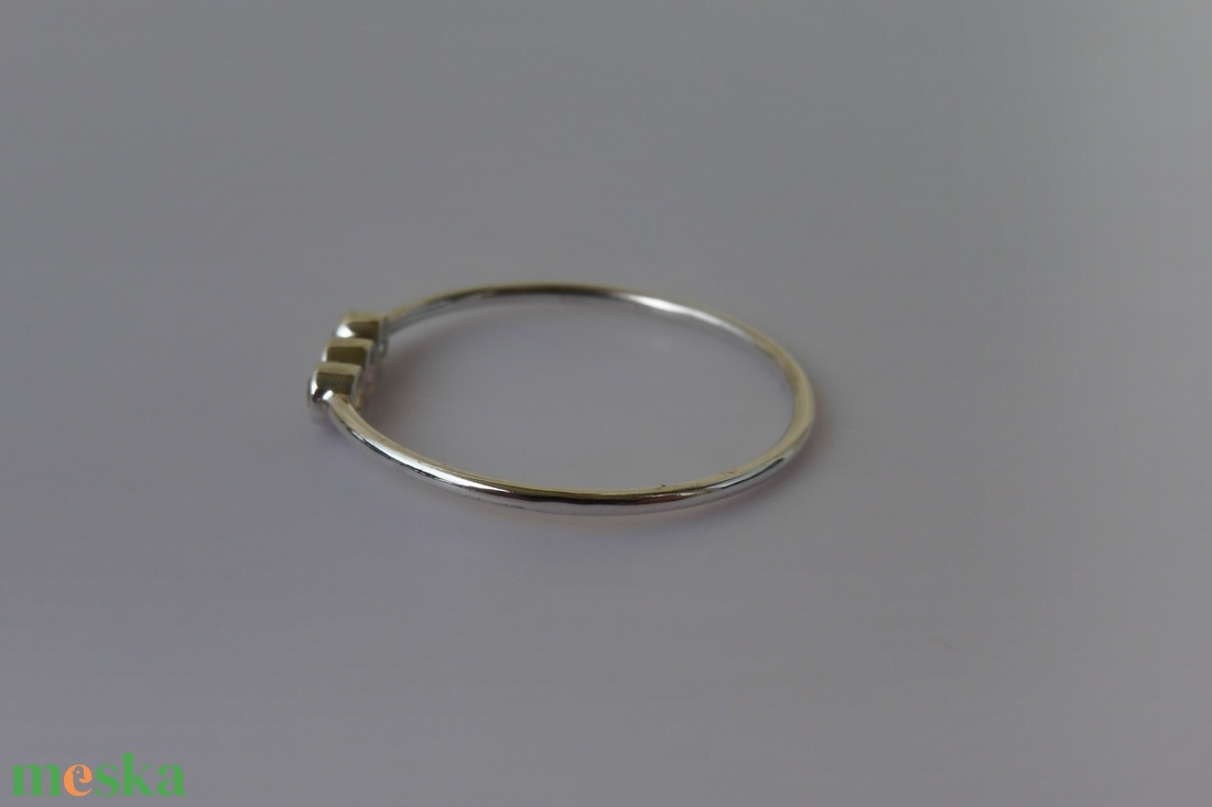 zöld-rózsaszín-sárga turmalinos ezüstgyűrű ombodibori részére - ékszer - gyűrű - többköves gyűrű - Meska.hu