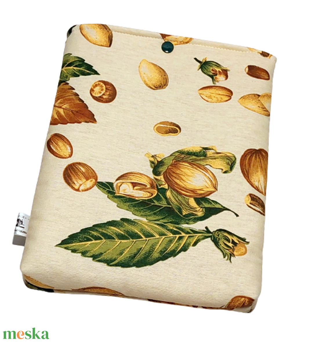 Bélelt könyvtartó,tablet tok -Dió,mogyoró - táska & tok - ebook & tablet tok - Meska.hu