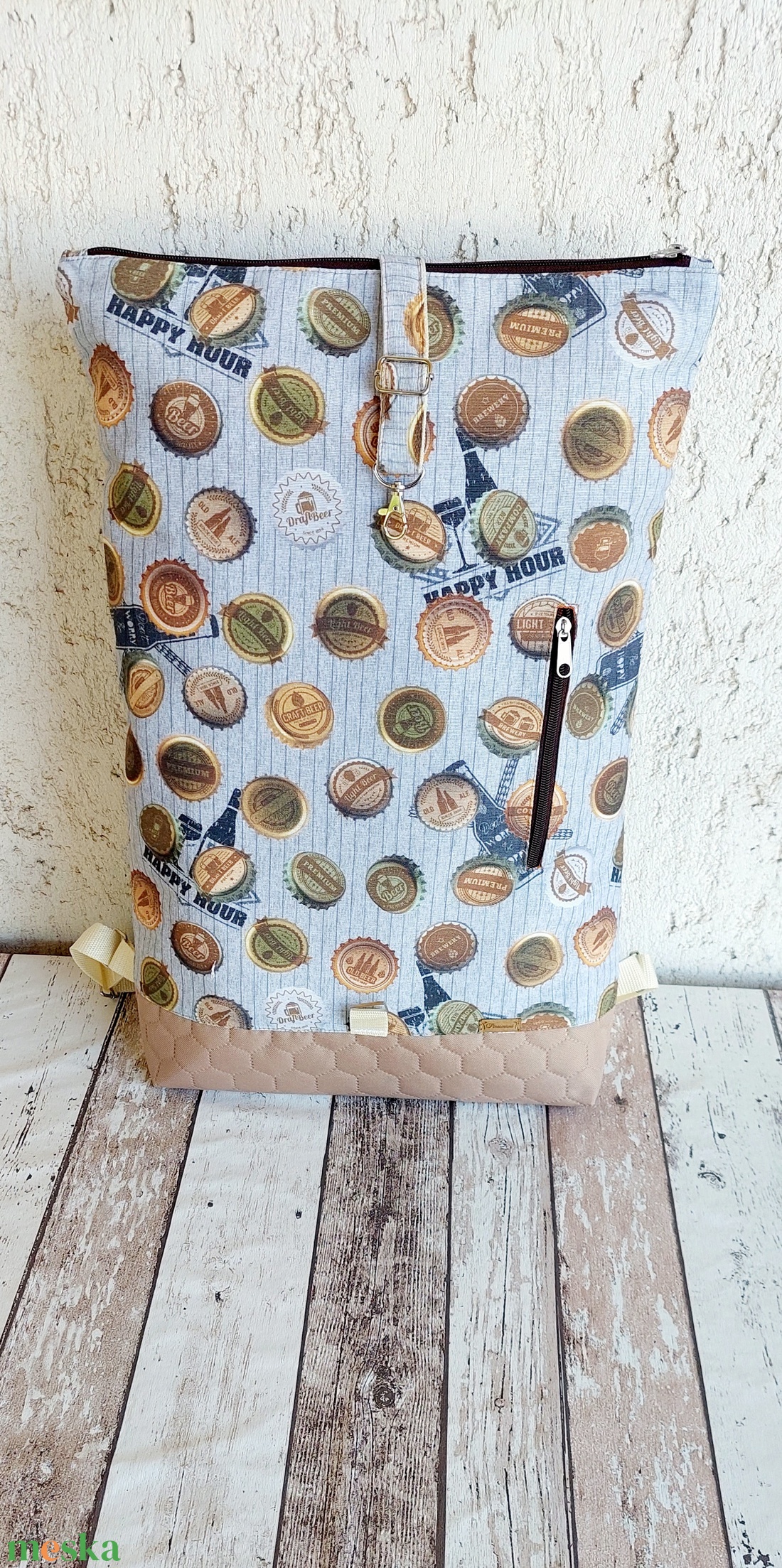 Roll-Top L-es hátizsák, hátitáska  - táska & tok - hátizsák - roll top hátizsák - Meska.hu