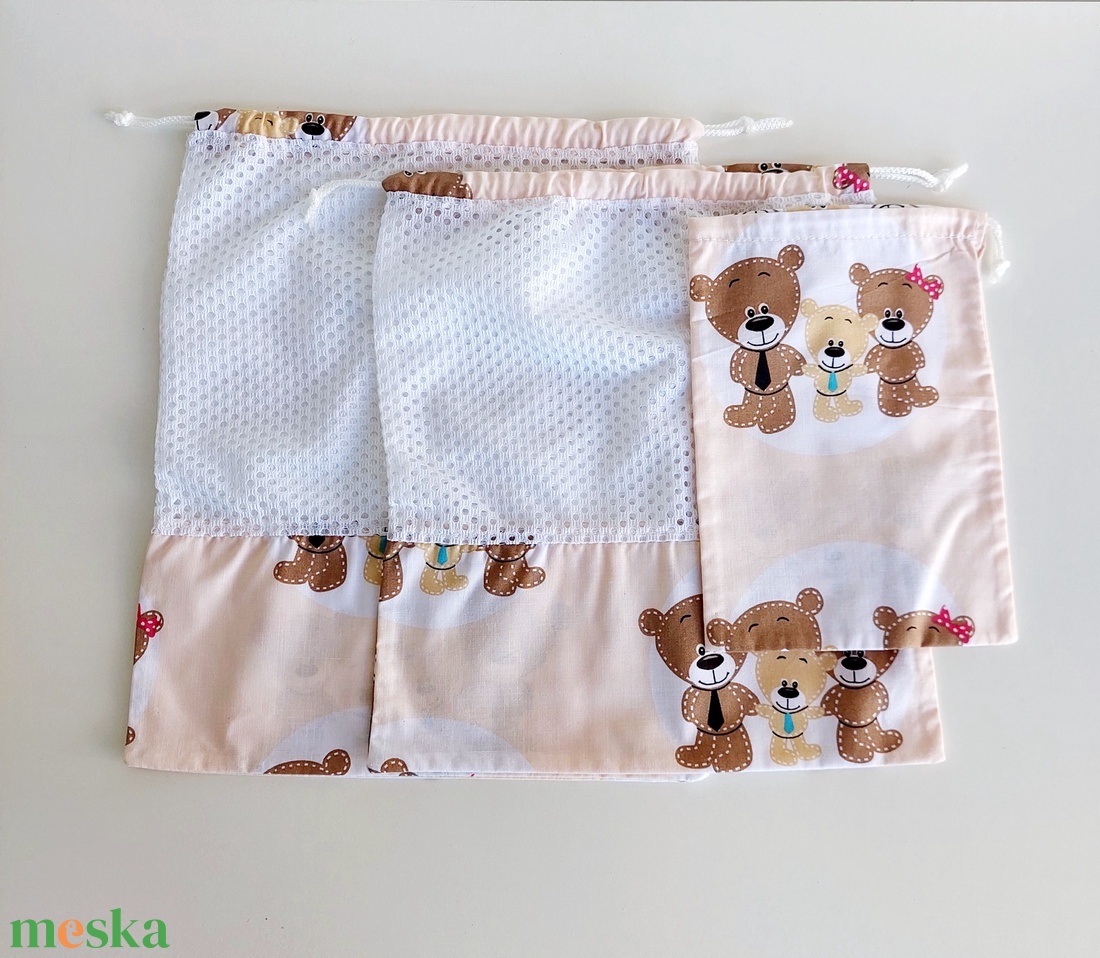 Hálós textil zsákok péksütinek ,zöldség, gyümölcsöknek 3 db-os macis - táska & tok - bevásárlás & shopper táska - zöldség/gyümölcs zsák - Meska.hu Hálós textil zsákok péksütinek ,zöldség, gyümölcsöknek 3 db-os macis - táska & tok - bevásárlás & shopper táska - zöldség/gyümölcs zsák - Meska.hu