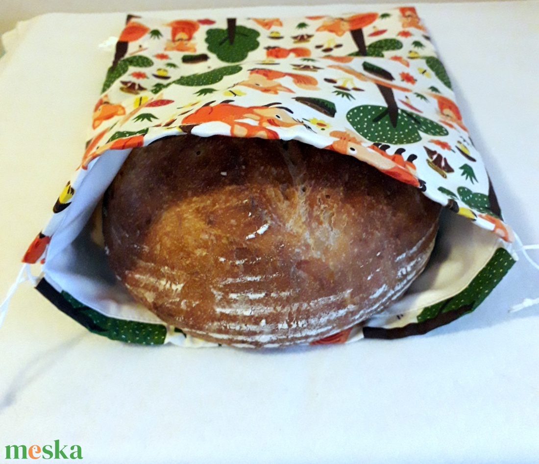 Nagyméretű  kenyeres zsák ,kenyér ,péksütemény tárolására - táska & tok - bevásárlás & shopper táska - kenyeres zsák - Meska.hu