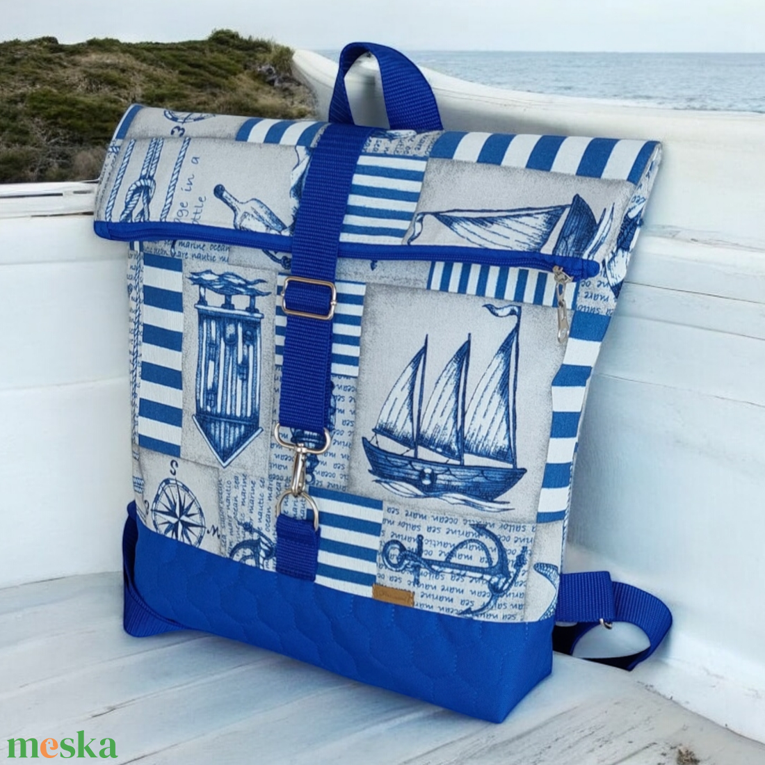 Akció!! Vitorlák M-es Rolltop hátizsák,hátitáska - táska & tok - hátizsák - roll top hátizsák - Meska.hu Akció!! Vitorlák M-es Rolltop hátizsák,hátitáska - táska & tok - hátizsák - roll top hátizsák - Meska.hu