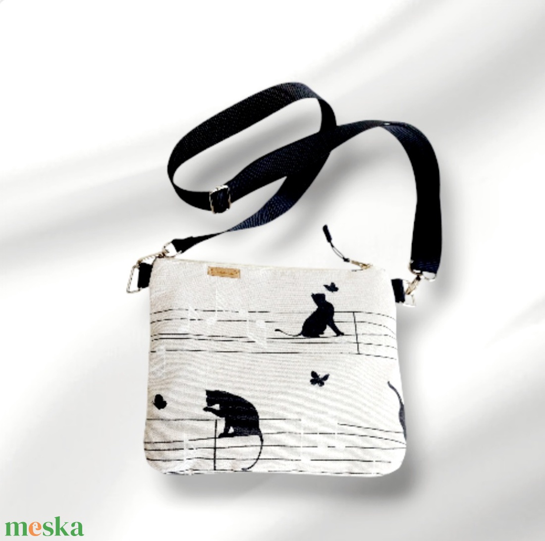 Crossbody , party táska, Cicákakottán  - táska & tok - kézitáska & válltáska - vállon átvethető táska - Meska.hu