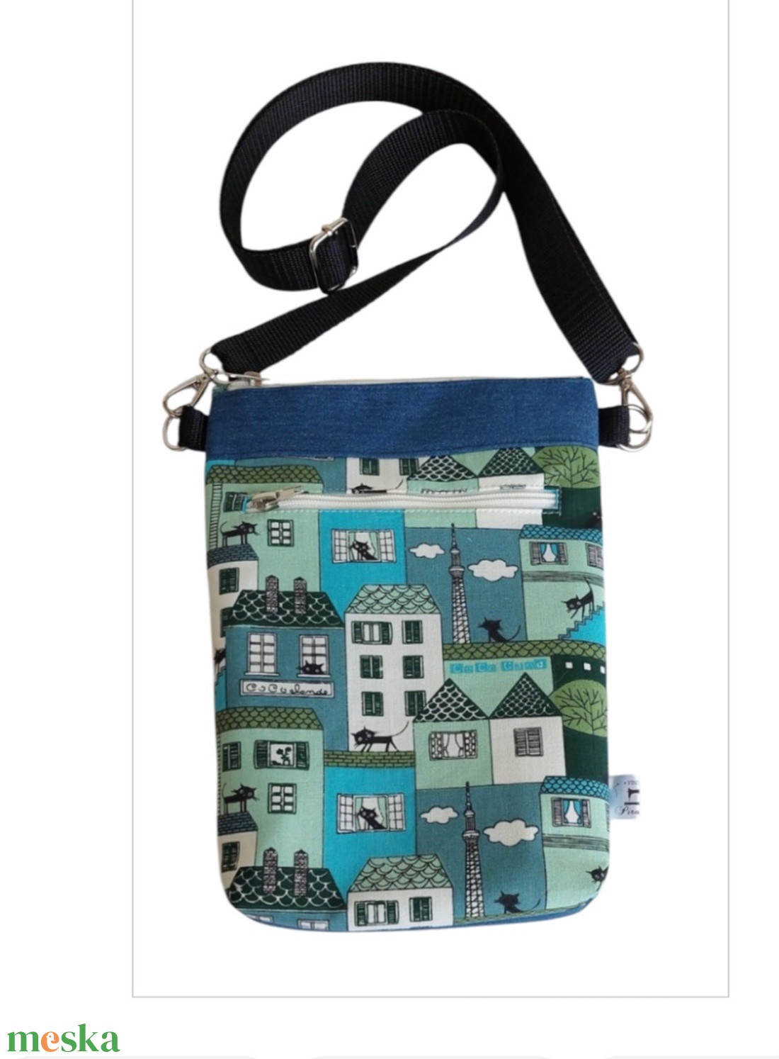 Cicás crossbody ,party táska,cica a háztetőn - táska & tok - kézitáska & válltáska - vállon átvethető táska - Meska.hu Cicás crossbody ,party táska,cica a háztetőn - táska & tok - kézitáska & válltáska - vállon átvethető táska - Meska.hu