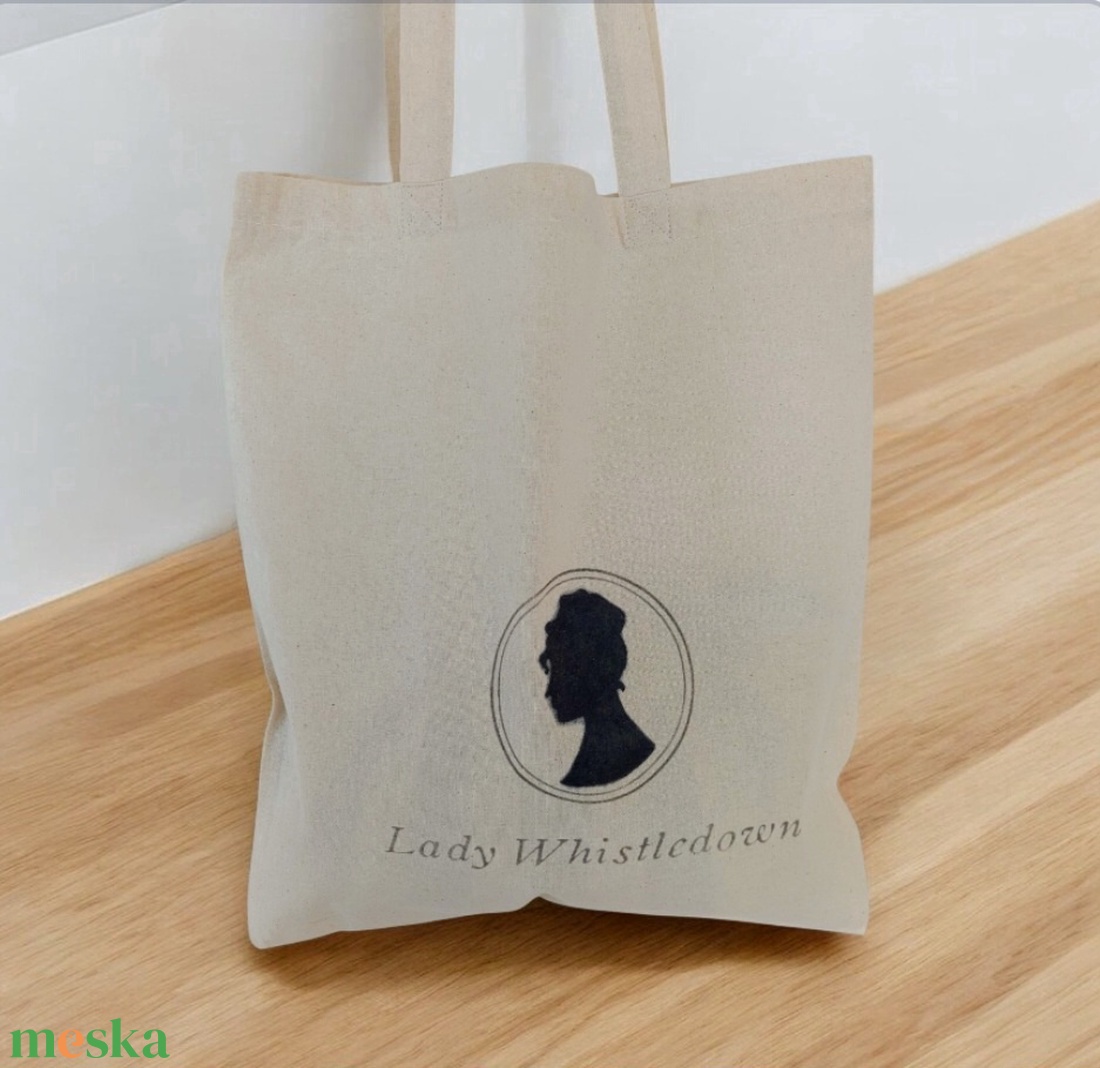 Lady Whistledown Vászon shopper táska, szatyor , kézzel festett - táska & tok - bevásárlás & shopper táska - shopper, textiltáska, szatyor - Meska.hu Lady Whistledown Vászon shopper táska, szatyor , kézzel festett - táska & tok - bevásárlás & shopper táska - shopper, textiltáska, szatyor - Meska.hu