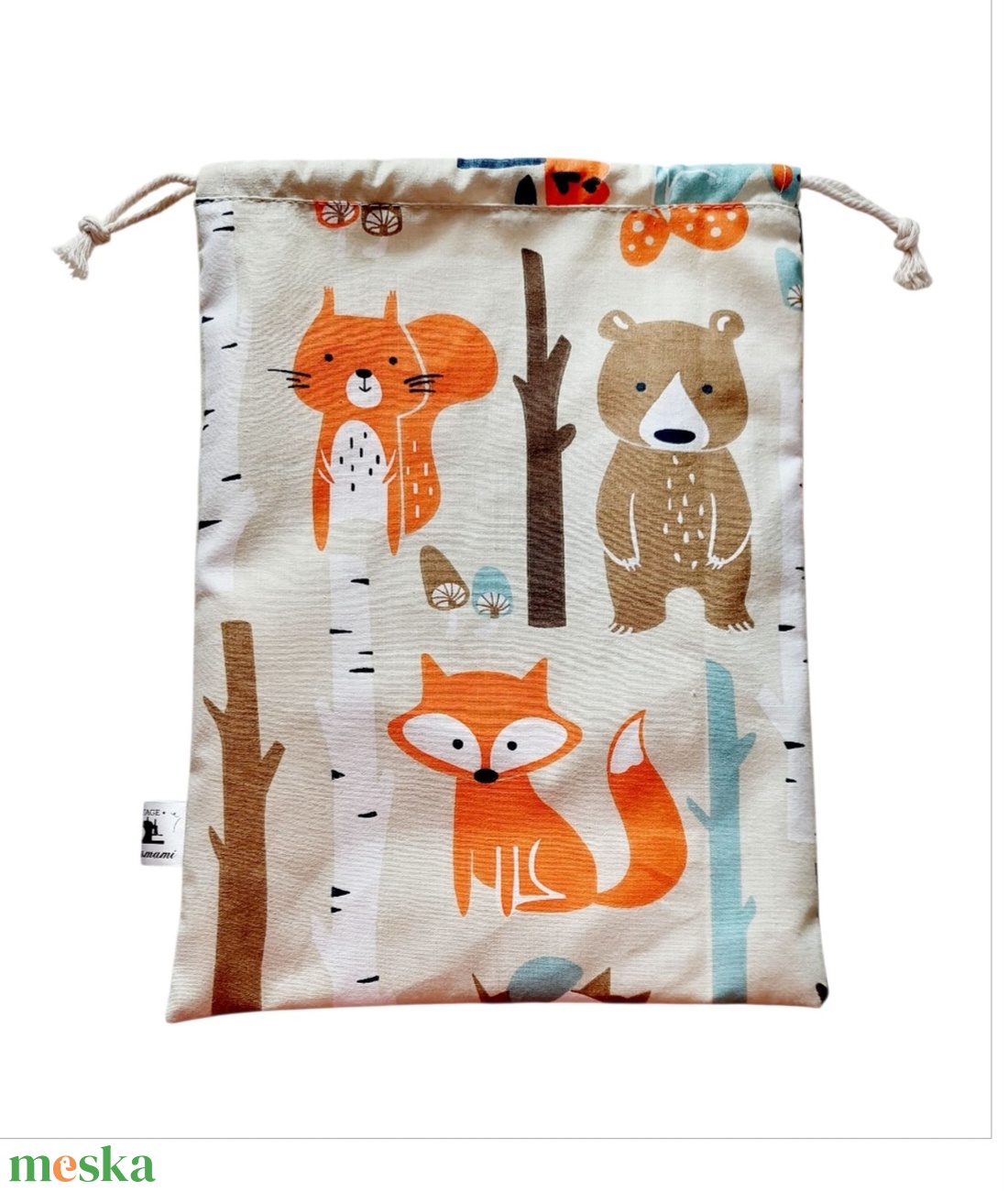 Vízálló tisztasági zsák pamutvászonnal és PUL béléssel � ovis zsák, utazáshoz, újratasak - játék & sport - ovis felszerelés - tisztasági csomag - Meska.hu