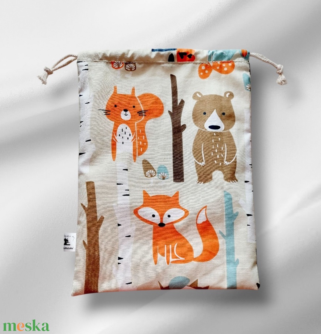 Vízálló tisztasági zsák pamutvászonnal és PUL béléssel � ovis zsák, utazáshoz, újratasak - játék & sport - ovis felszerelés - tisztasági csomag - Meska.hu