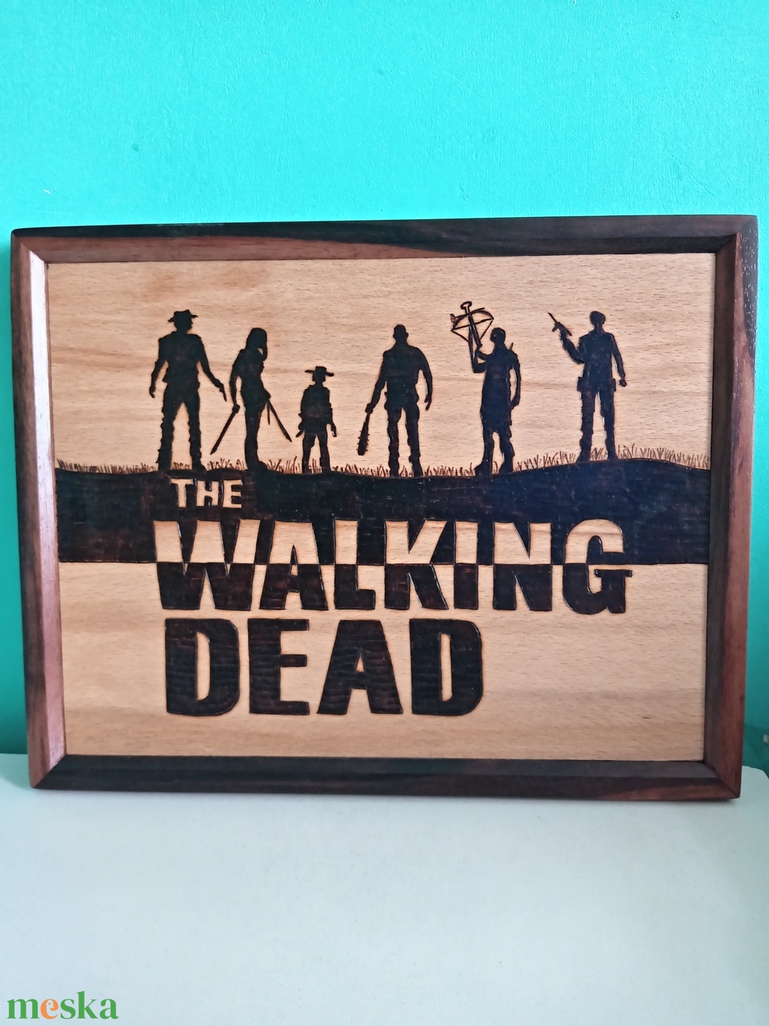 TWD pirográf kép  - otthon & életmód - dekoráció - fali és függő dekoráció - falra akasztható dekor - Meska.hu