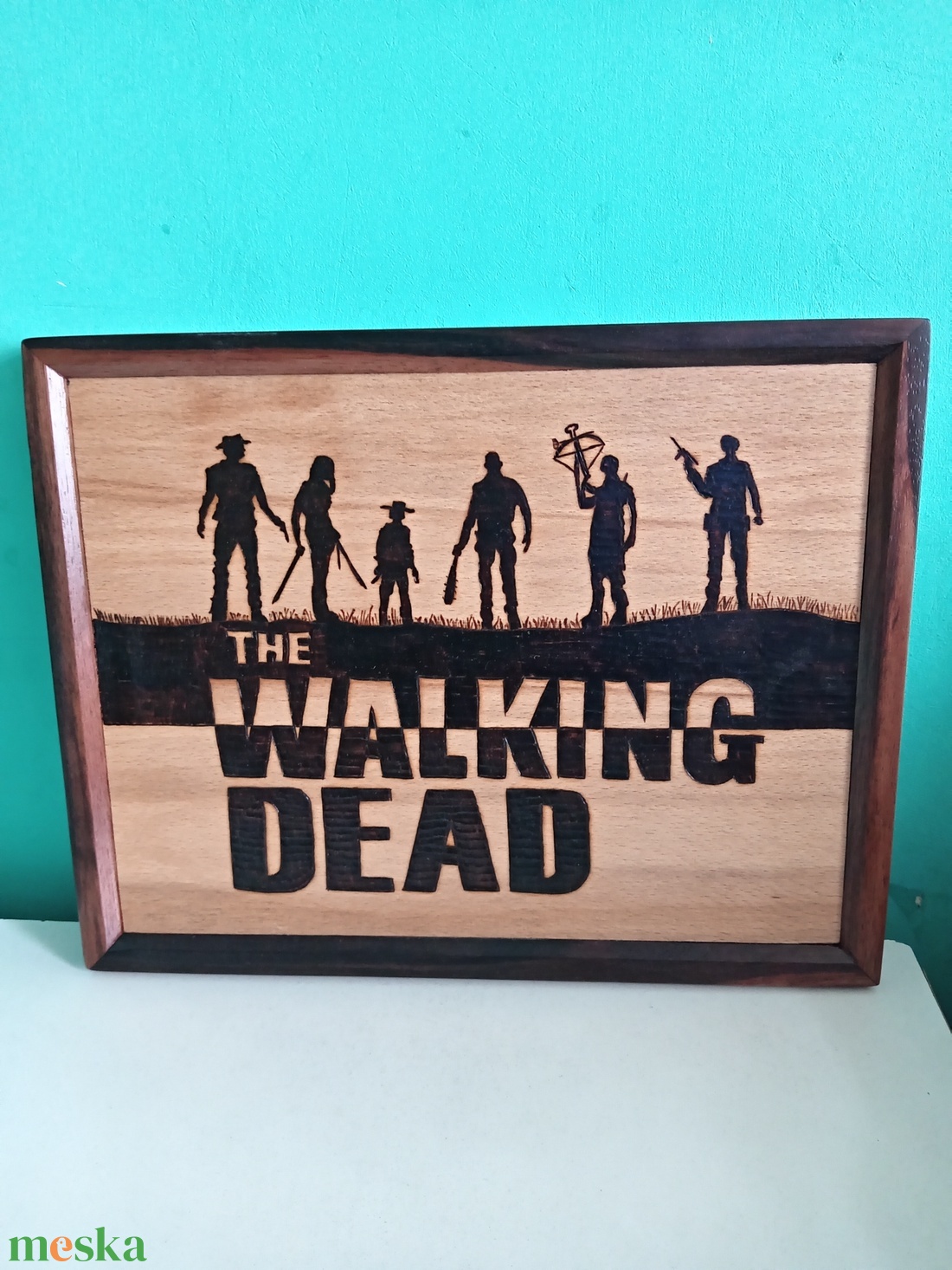 TWD pirográf kép  - otthon & életmód - dekoráció - fali és függő dekoráció - falra akasztható dekor - Meska.hu