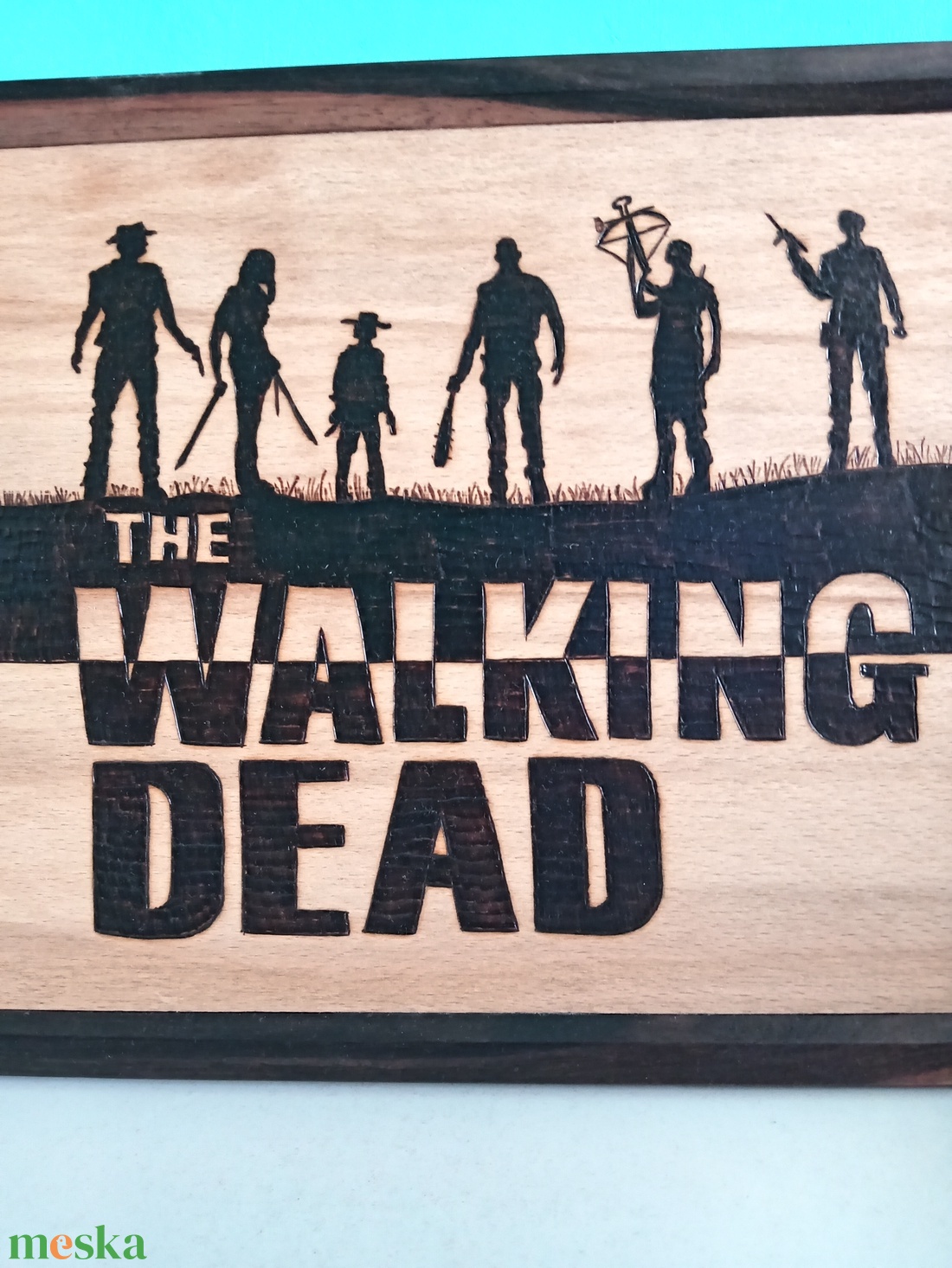 TWD pirográf kép  - otthon & életmód - dekoráció - fali és függő dekoráció - falra akasztható dekor - Meska.hu