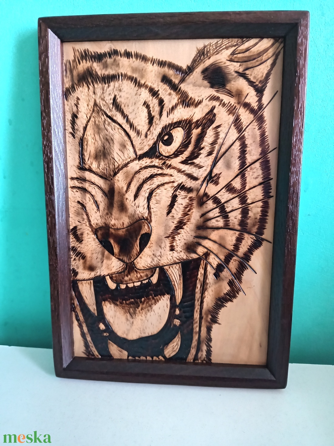 Pirográf kép cédrusfa alapra - otthon & életmód - dekoráció - fali és függő dekoráció - falra akasztható dekor - Meska.hu