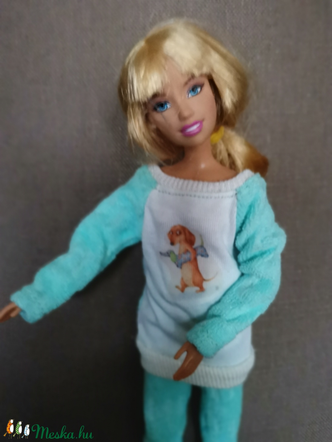 Barbie baba türkiz pizsama - játék & sport - baba & babaház - babaruha, babakellék - Meska.hu Barbie baba türkiz pizsama - játék & sport - baba & babaház - babaruha, babakellék - Meska.hu