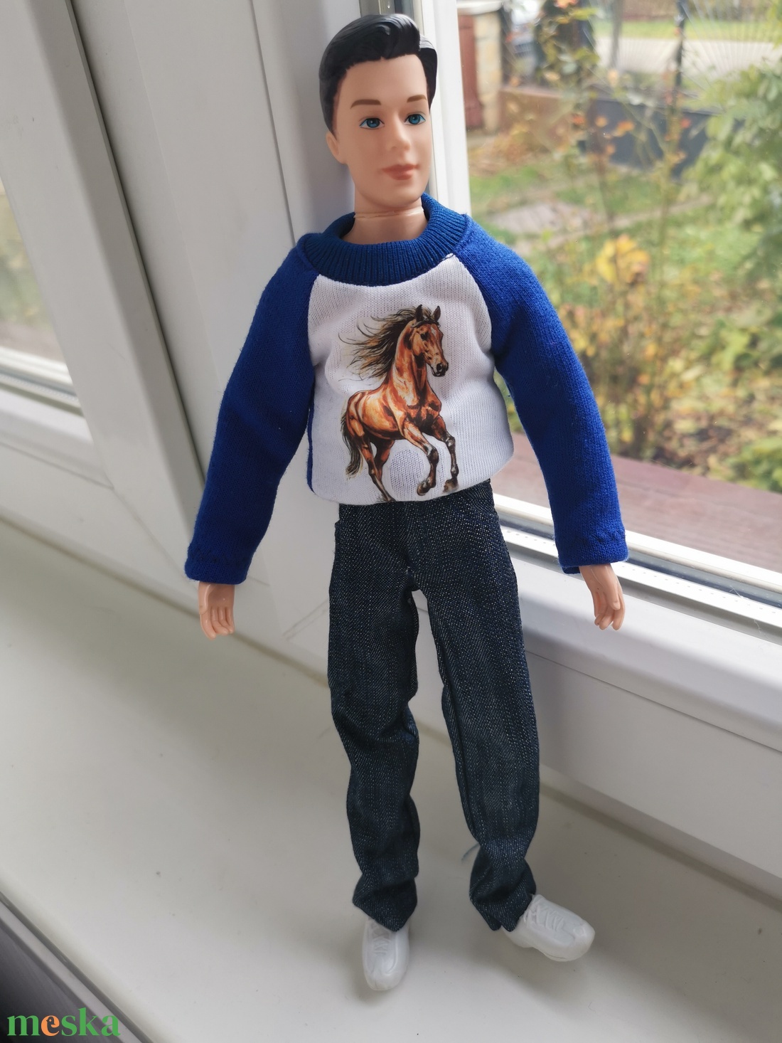 Ken szabadidő ruha matricás felsővel - játék & sport - baba & babaház - babaruha, babakellék - Meska.hu