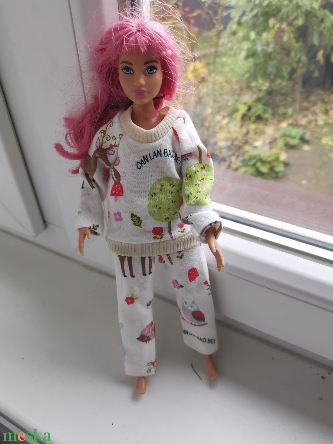 Molett Barbie pizsama - játék & sport - baba & babaház - babaruha, babakellék - Meska.hu