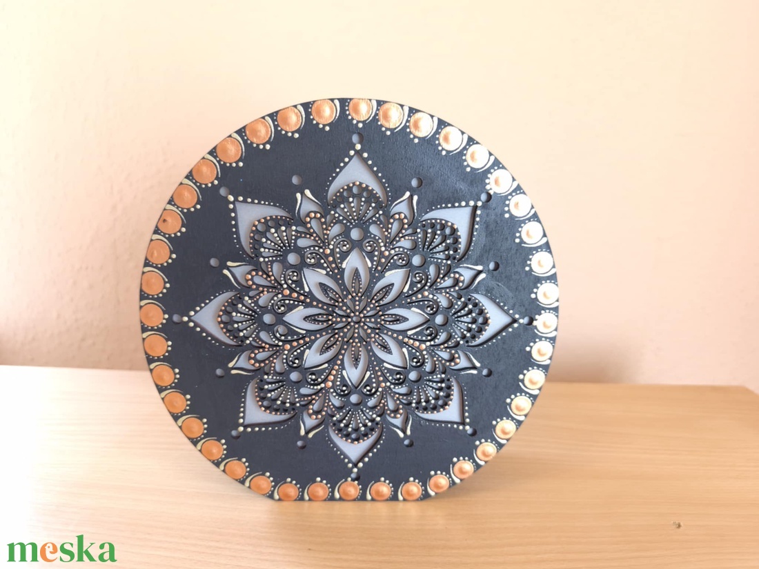 Mandalás világítós lámpa (kézzel díszített) - otthon & életmód - lámpa - hangulatlámpa - Meska.hu