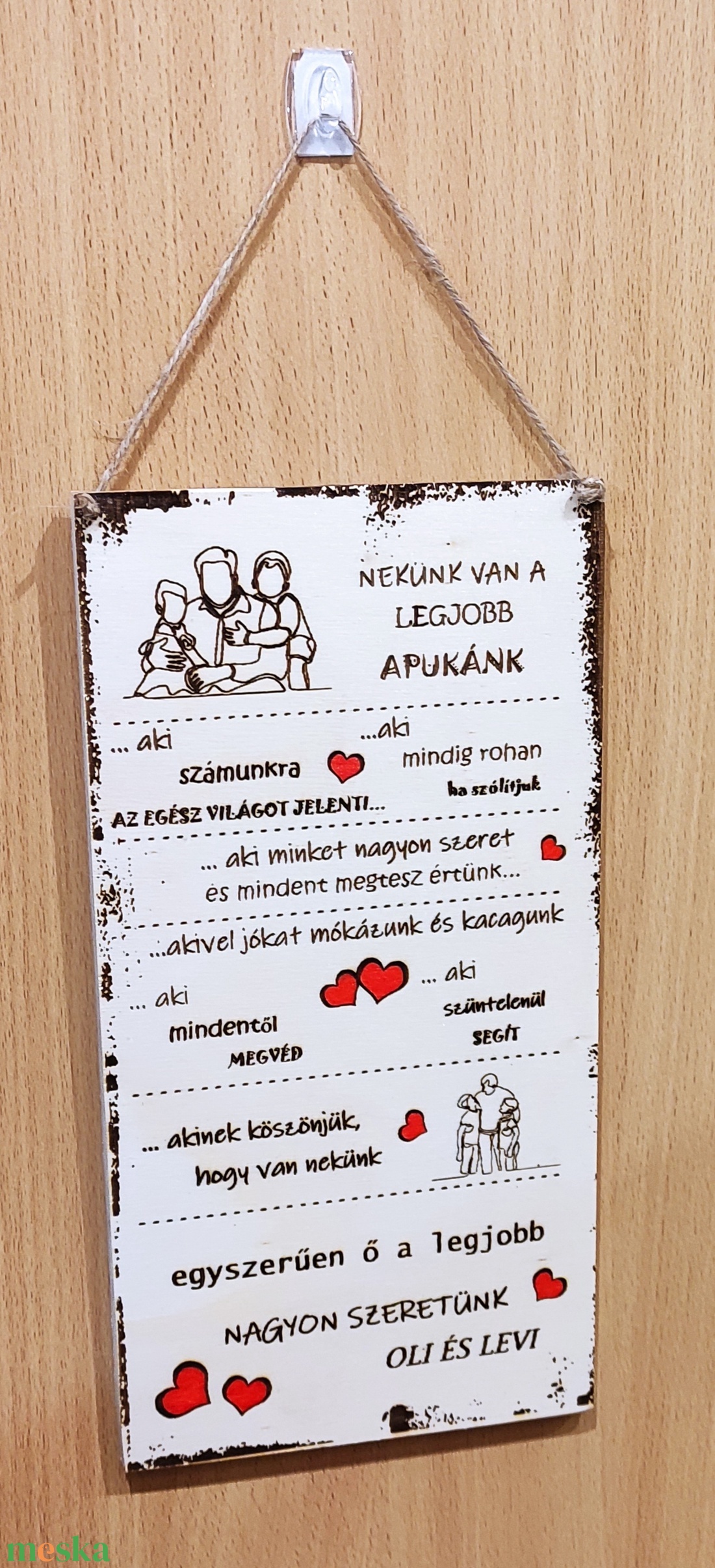 Nekünk van a legjobb apukánk - otthon & lakás - dekoráció - kép & falikép - táblakép - Meska.hu Nekünk van a legjobb apukánk - otthon & lakás - dekoráció - kép & falikép - táblakép - Meska.hu