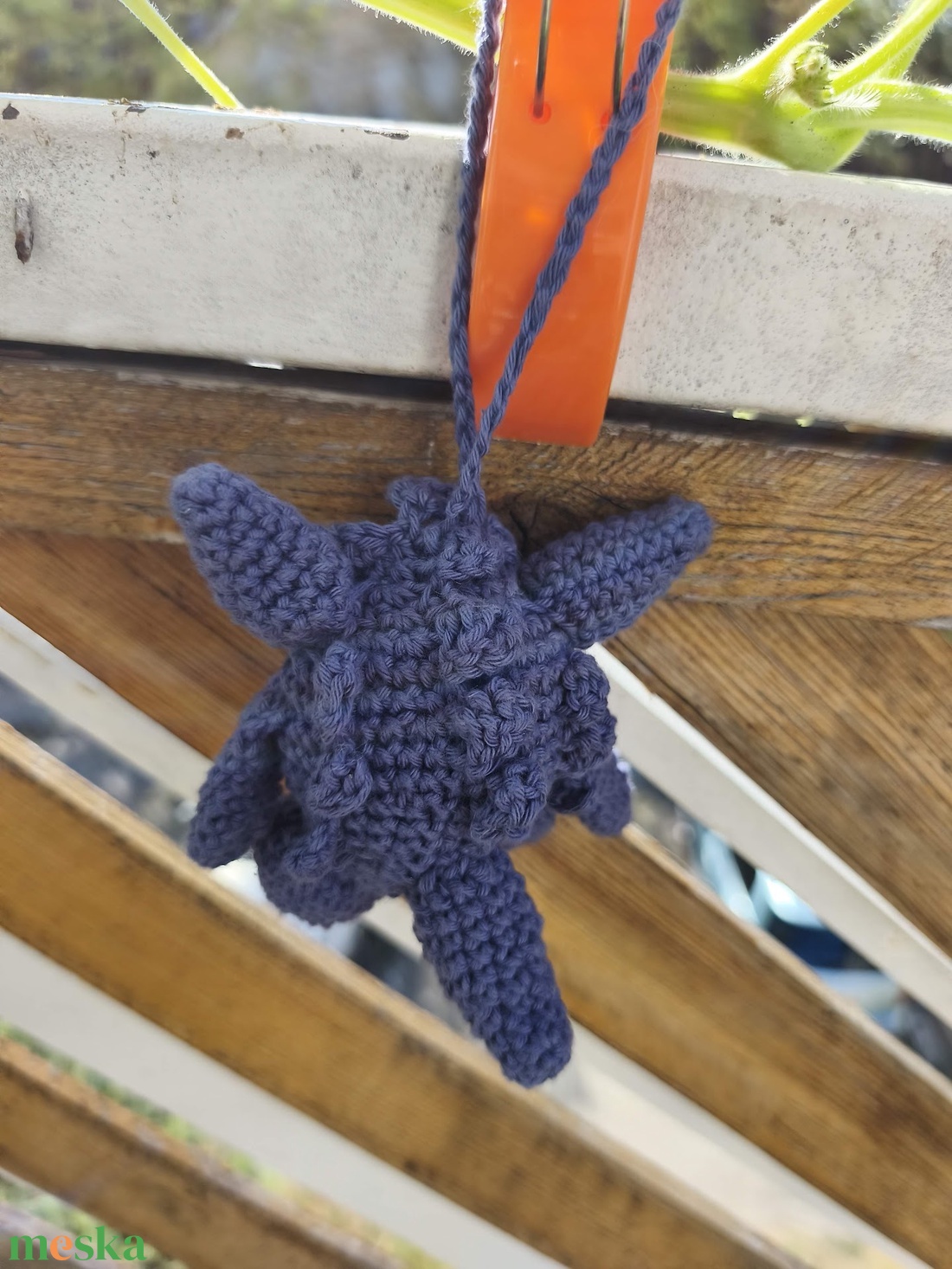 Horgolt Gengar a Pokémonból - otthon & életmód - dekoráció - halloween - halloweeni figurák - Meska.hu