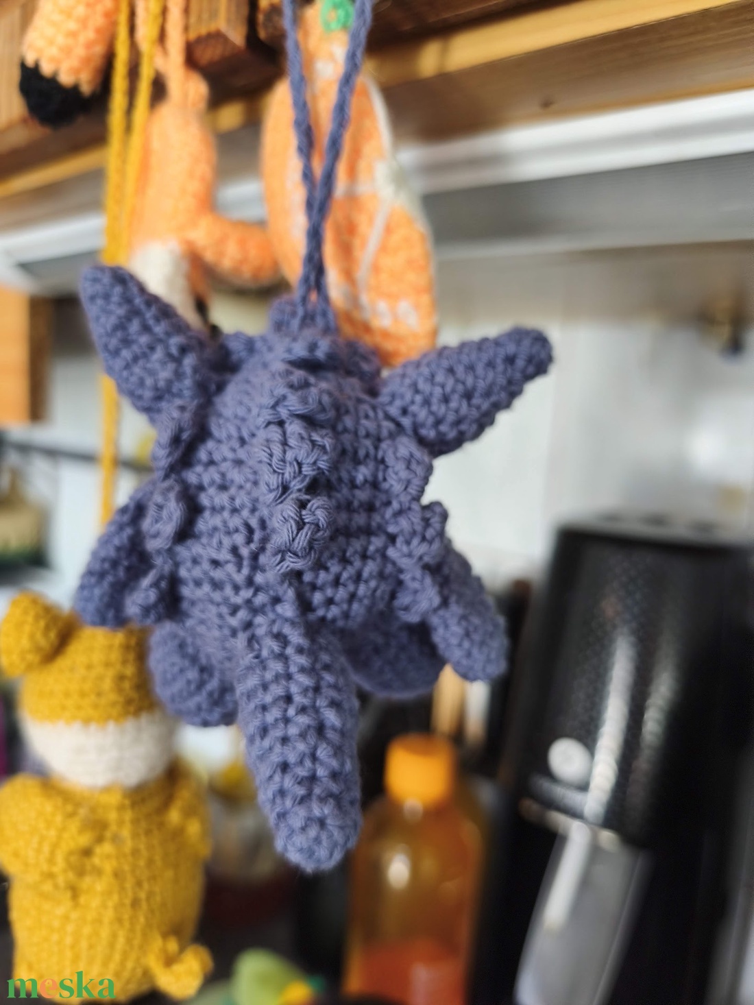 Horgolt Gengar a Pokémonból - otthon & életmód - dekoráció - halloween - halloweeni figurák - Meska.hu