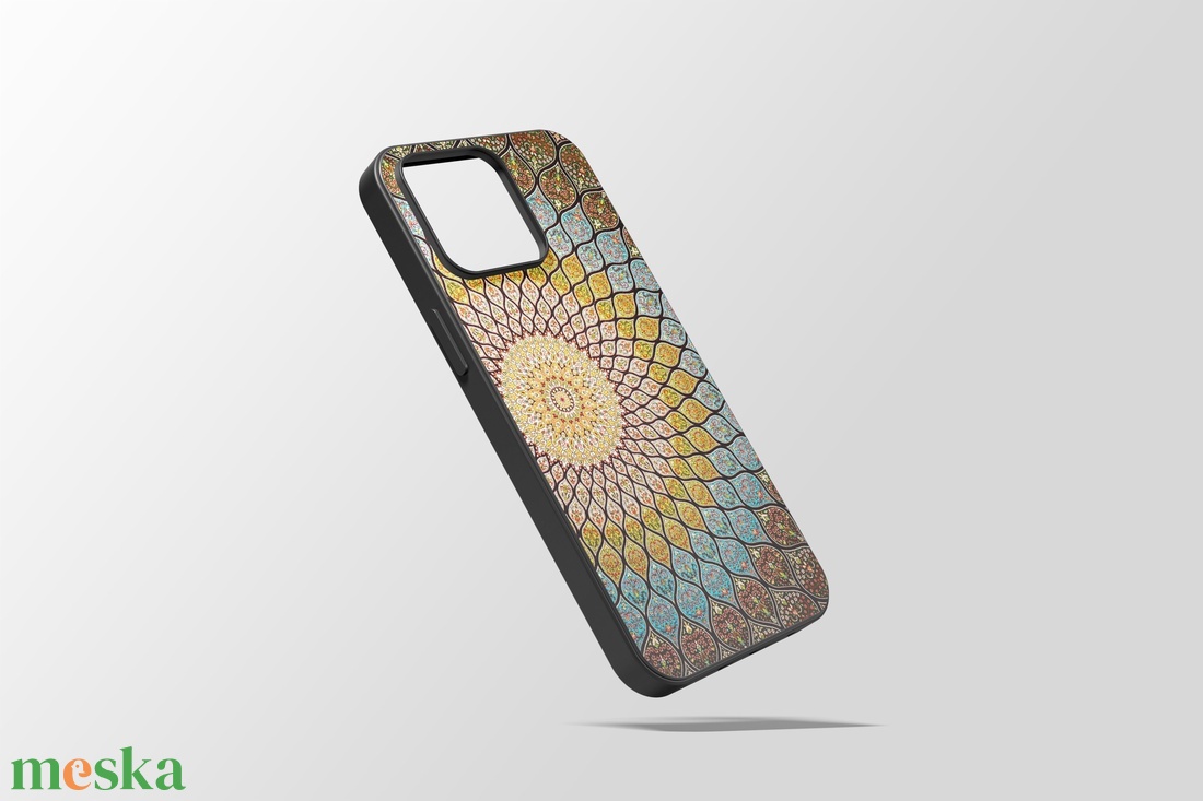 Türkiz, sárga, barna mandala  telefontok - táska & tok - ebook & tablet tok - Meska.hu