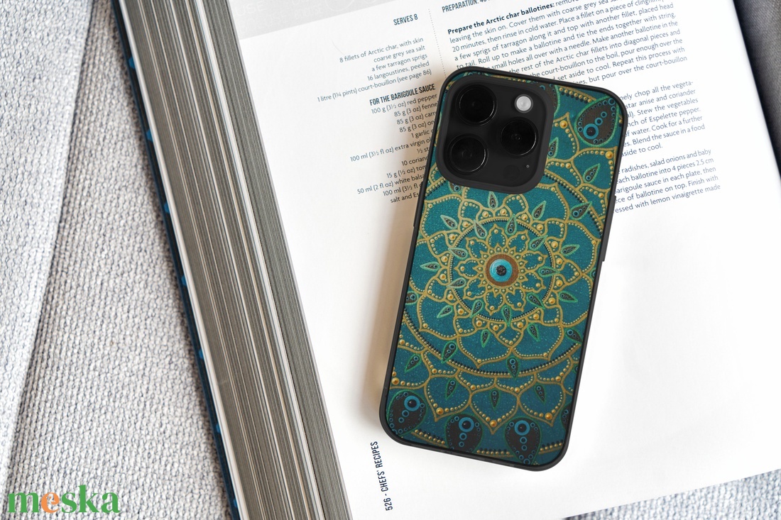 Türkiz mandala telefontok - táska & tok - pénztárca & más tok - telefontok - Meska.hu