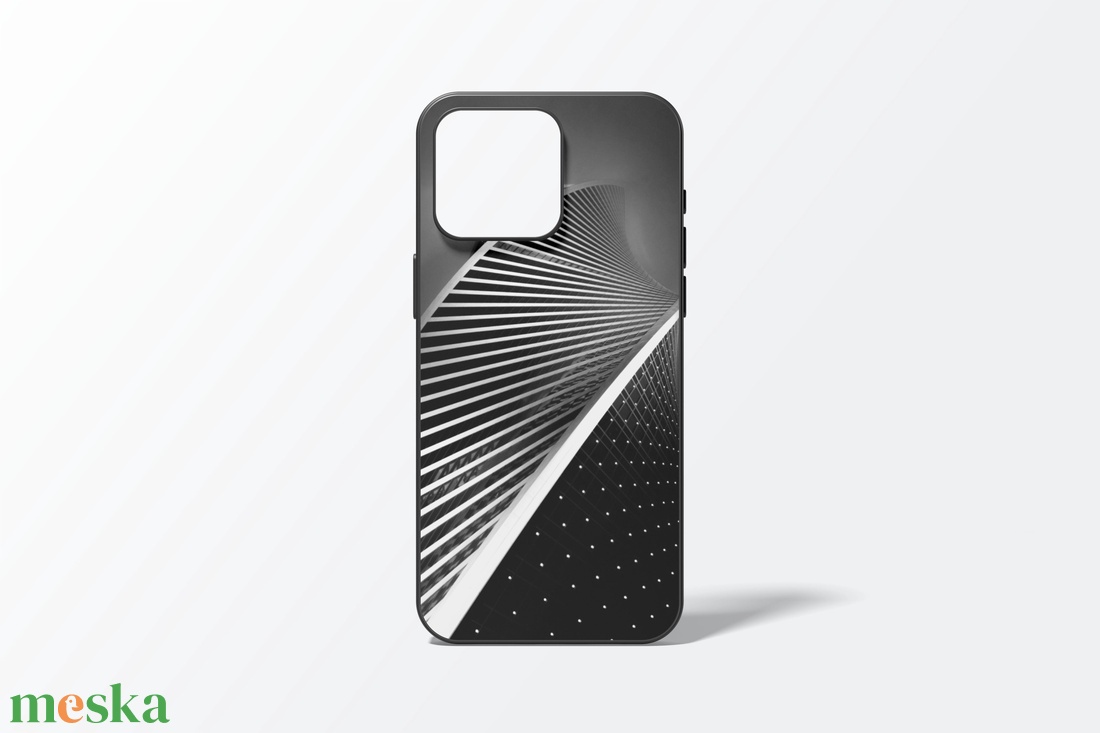 Fekete-fehér íves  telefontok - táska & tok - ebook & tablet tok - Meska.hu