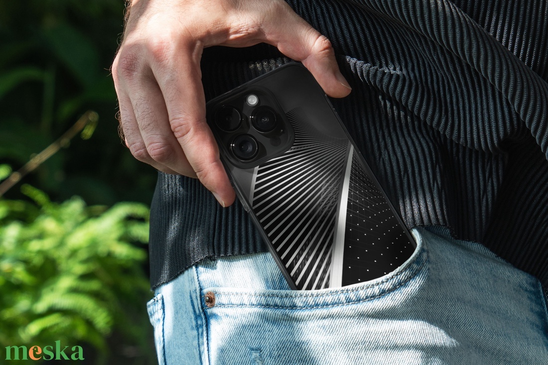 Fekete-fehér íves  telefontok - táska & tok - ebook & tablet tok - Meska.hu