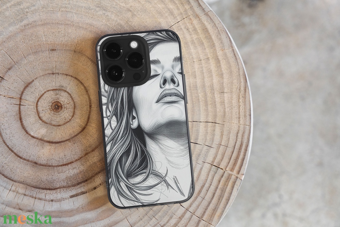 Vonalas rajz portré telefontok - táska & tok - ebook & tablet tok - Meska.hu