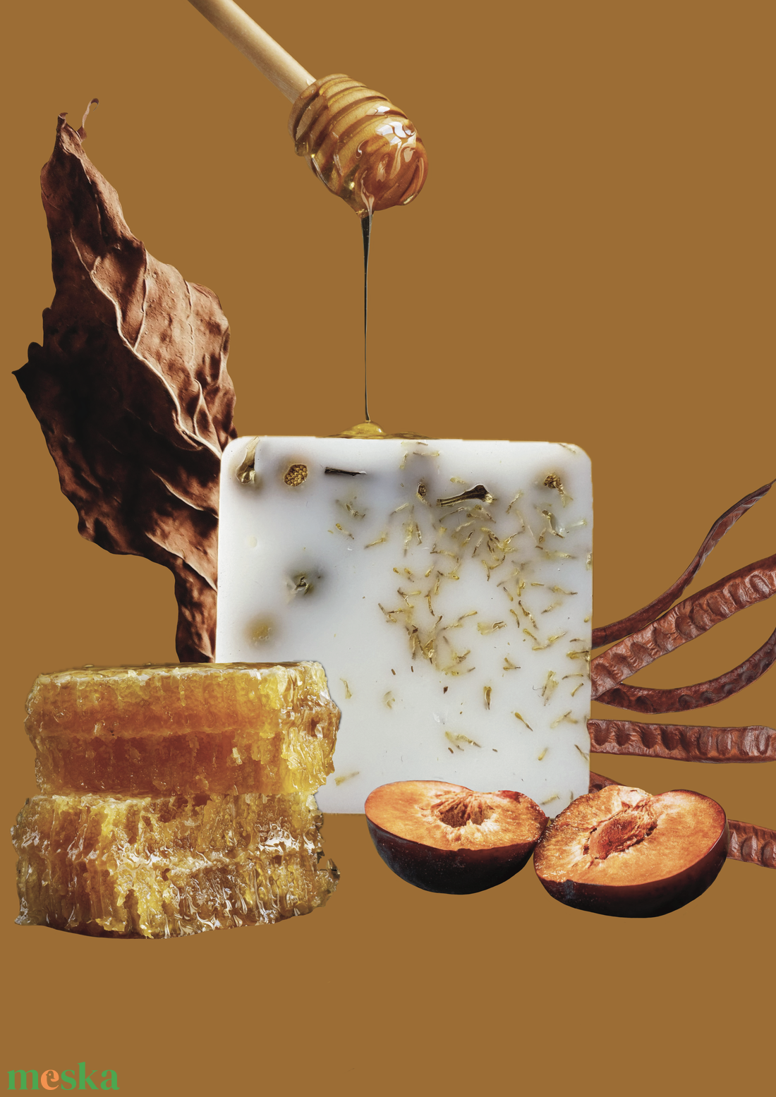 Dohány és méz illatviasz - otthon & életmód - gyertya, illat, aroma - illatviasz - Meska.hu