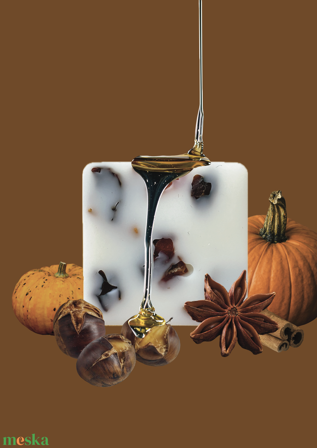 Tök és gesztenye illatviasz - otthon & életmód - gyertya, illat, aroma - illatviasz - Meska.hu