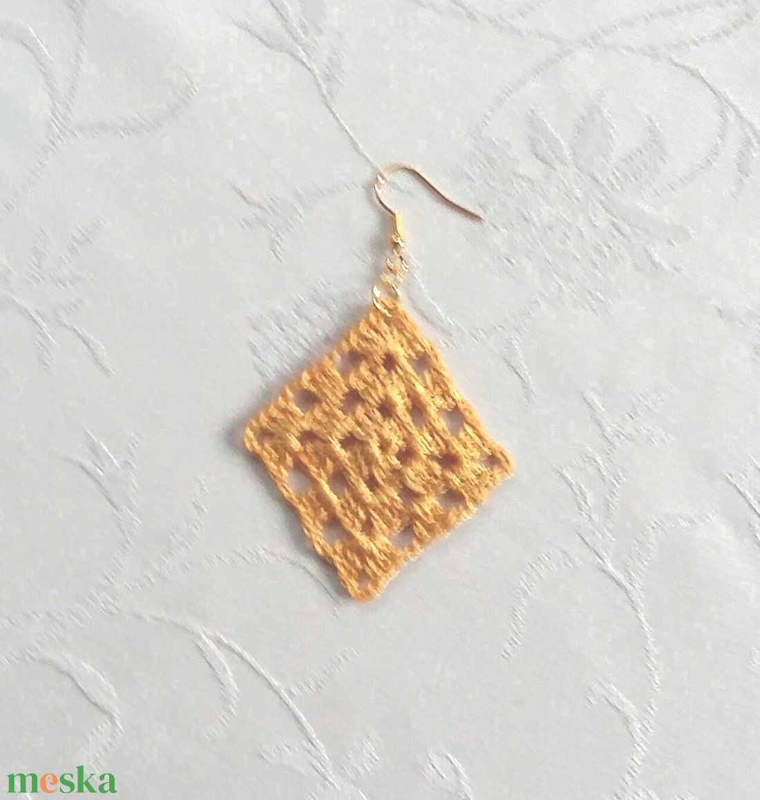 Horgolt fülbevaló - ékszer - fülbevaló - lógó fülbevaló - Meska.hu