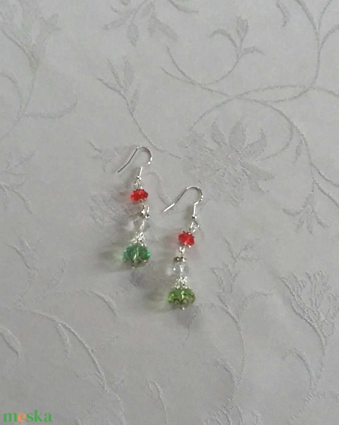 Gyöngy fülbevaló - ékszer - fülbevaló - lógó fülbevaló - Meska.hu