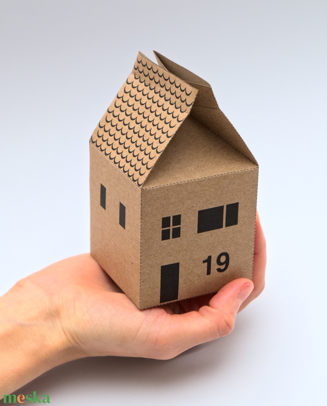 Házikók - Adventi naptár - DIY - Csináld magad adventi naptár kraft papírból - karácsony - adventi díszek - adventi naptár - Meska.hu