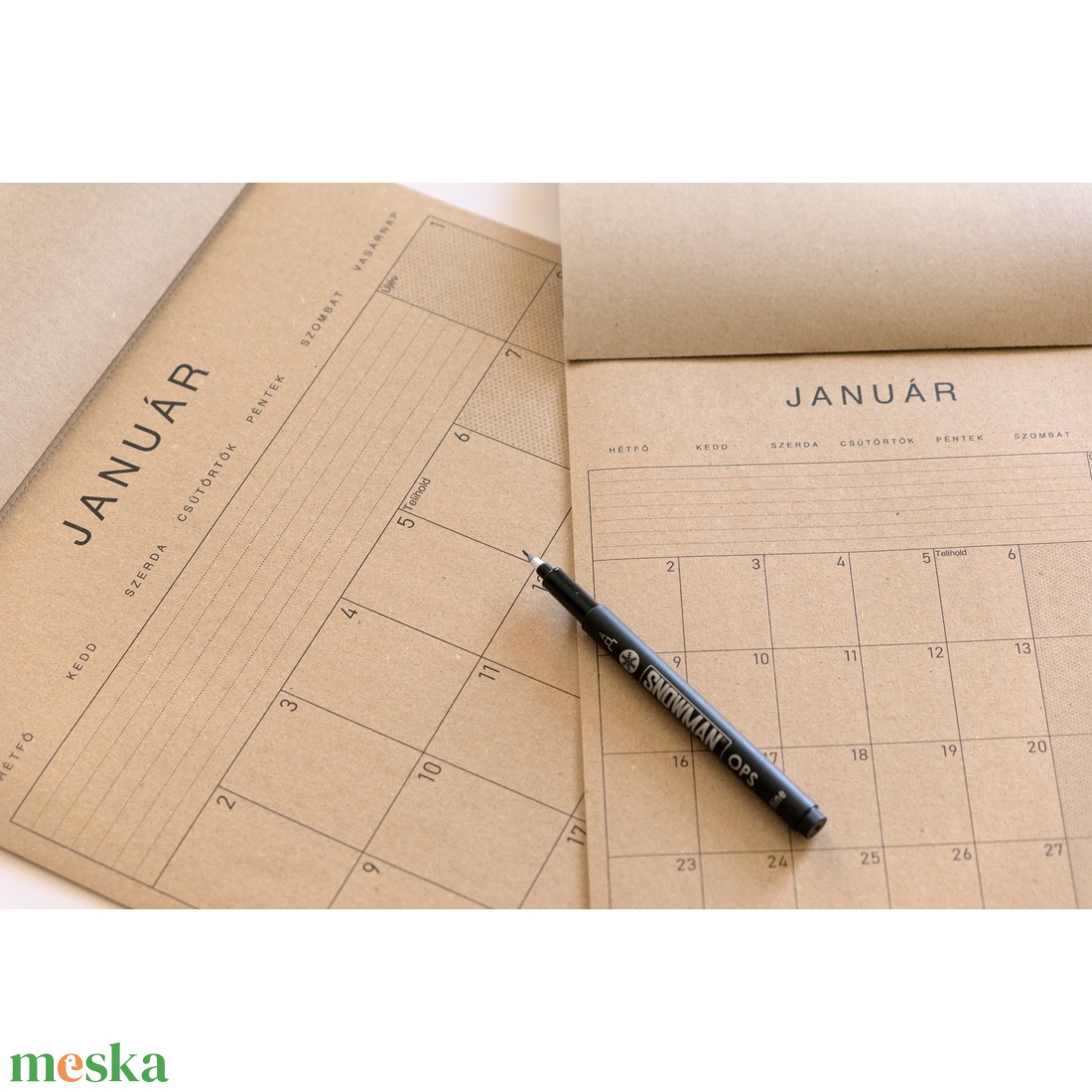 Falinaptár / Havi tervező / Akadémiai év 2023/24 - otthon & életmód - papír, írószer - naptár & tervező - Meska.hu