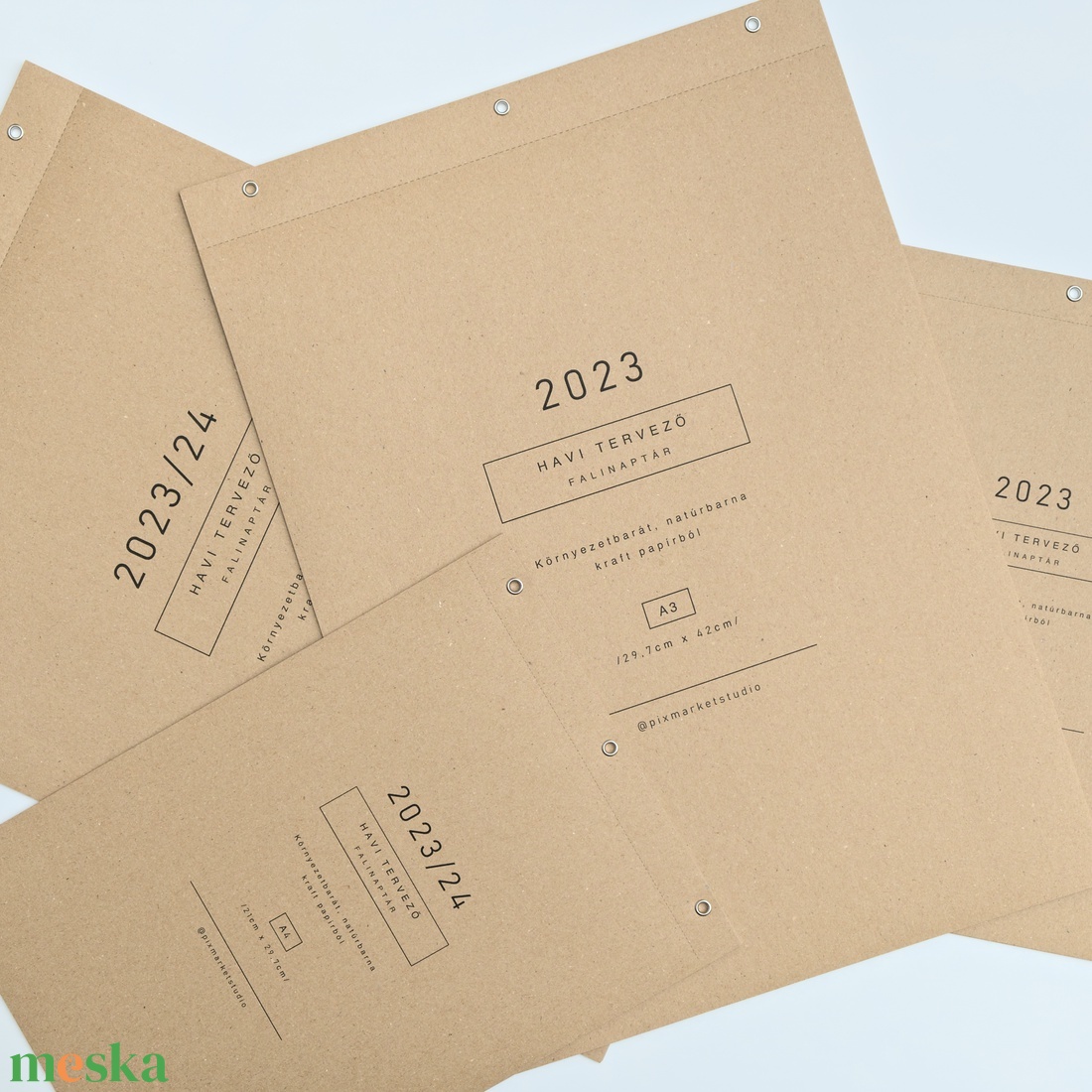 Falinaptár / Havi tervező / Akadémiai év 2023/24 - otthon & életmód - papír, írószer - naptár & tervező - Meska.hu