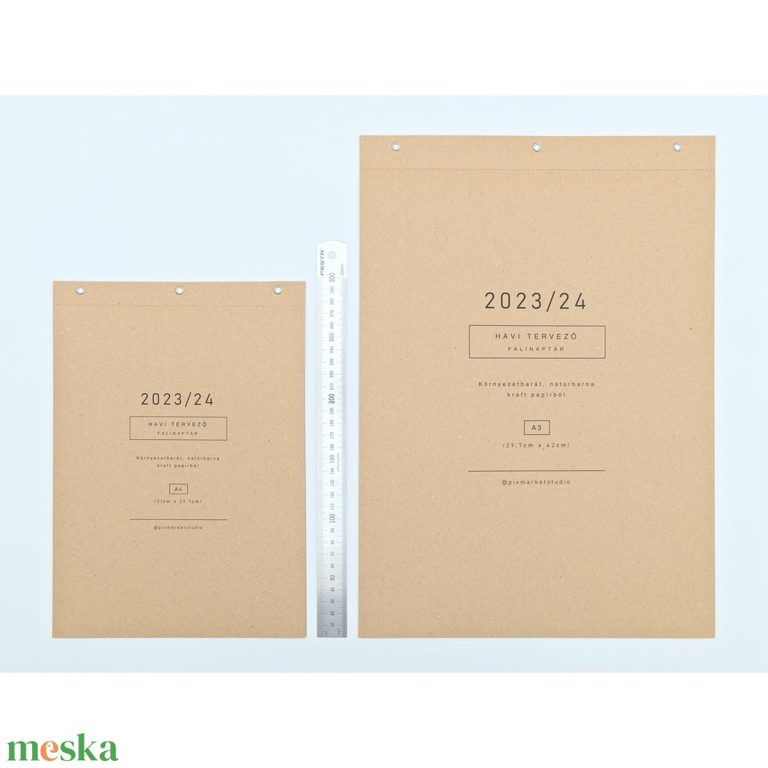 Falinaptár / Havi tervező / Akadémiai év 2023/24 - otthon & életmód - papír, írószer - naptár & tervező - Meska.hu