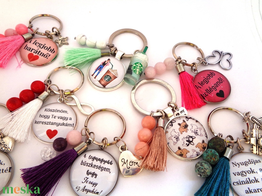 Vezess óvatosan - kulcstartó ásvánnyal - táska & tok - kulcstartó & táskadísz - kulcstartó - Meska.hu