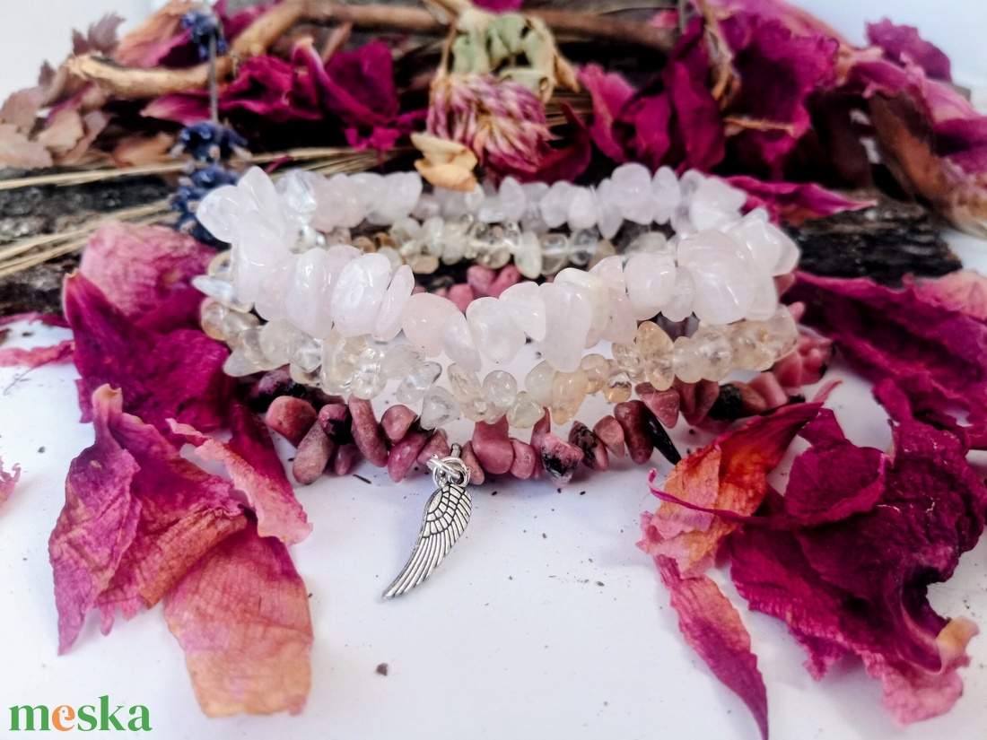 Elengedés - megbocsátás  ásvány karkötő - ékszer - karkötő - karkötő medállal - Meska.hu