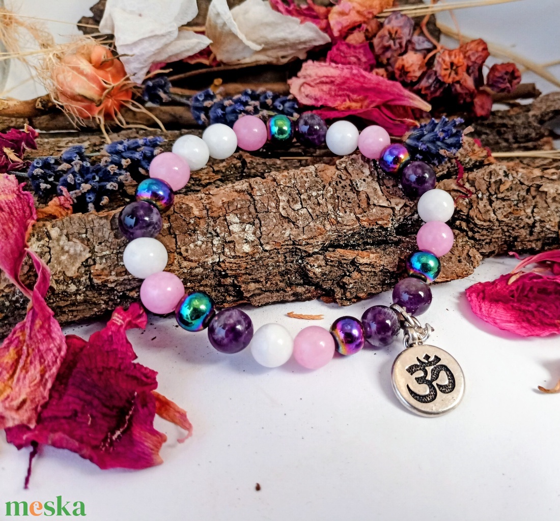 Belső bke - ásvány karkötő - ékszer - karkötő - charm karkötő - Meska.hu