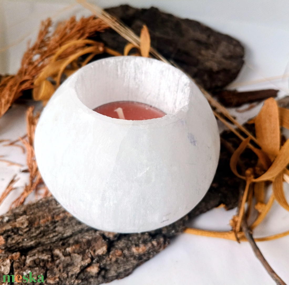 Szelenit energetizló mcsestartó - otthon & életmód - gyertya, illat, aroma - mécses és mécsestartó - Meska.hu