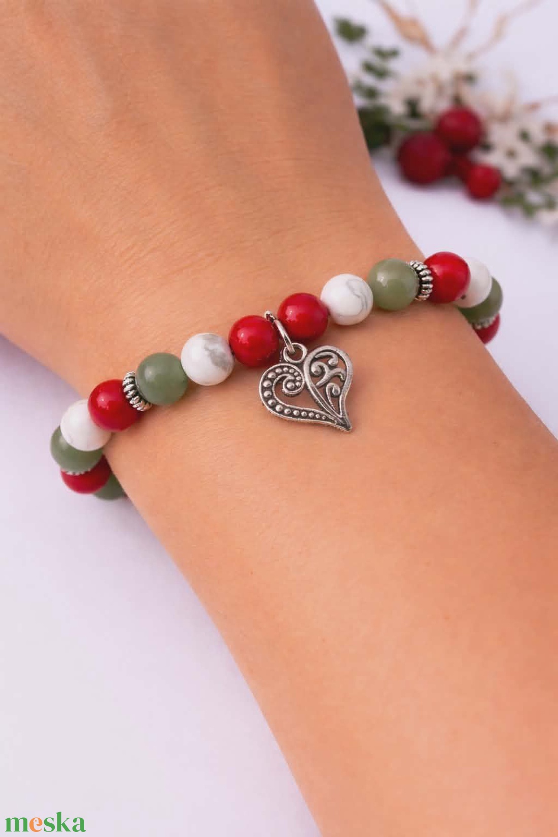 Hazám, hazám   - ásvány karkötő - ékszer - karkötő - charm karkötő - Meska.hu