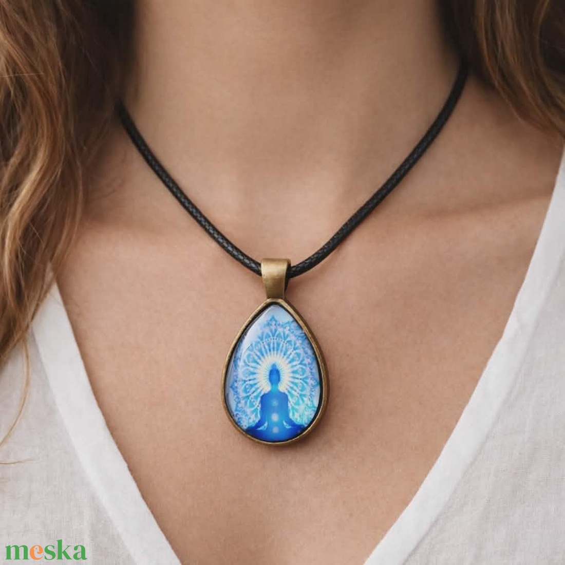 Belső fény meditációs nyaklánc - ékszer - nyaklánc - medálos nyaklánc - Meska.hu