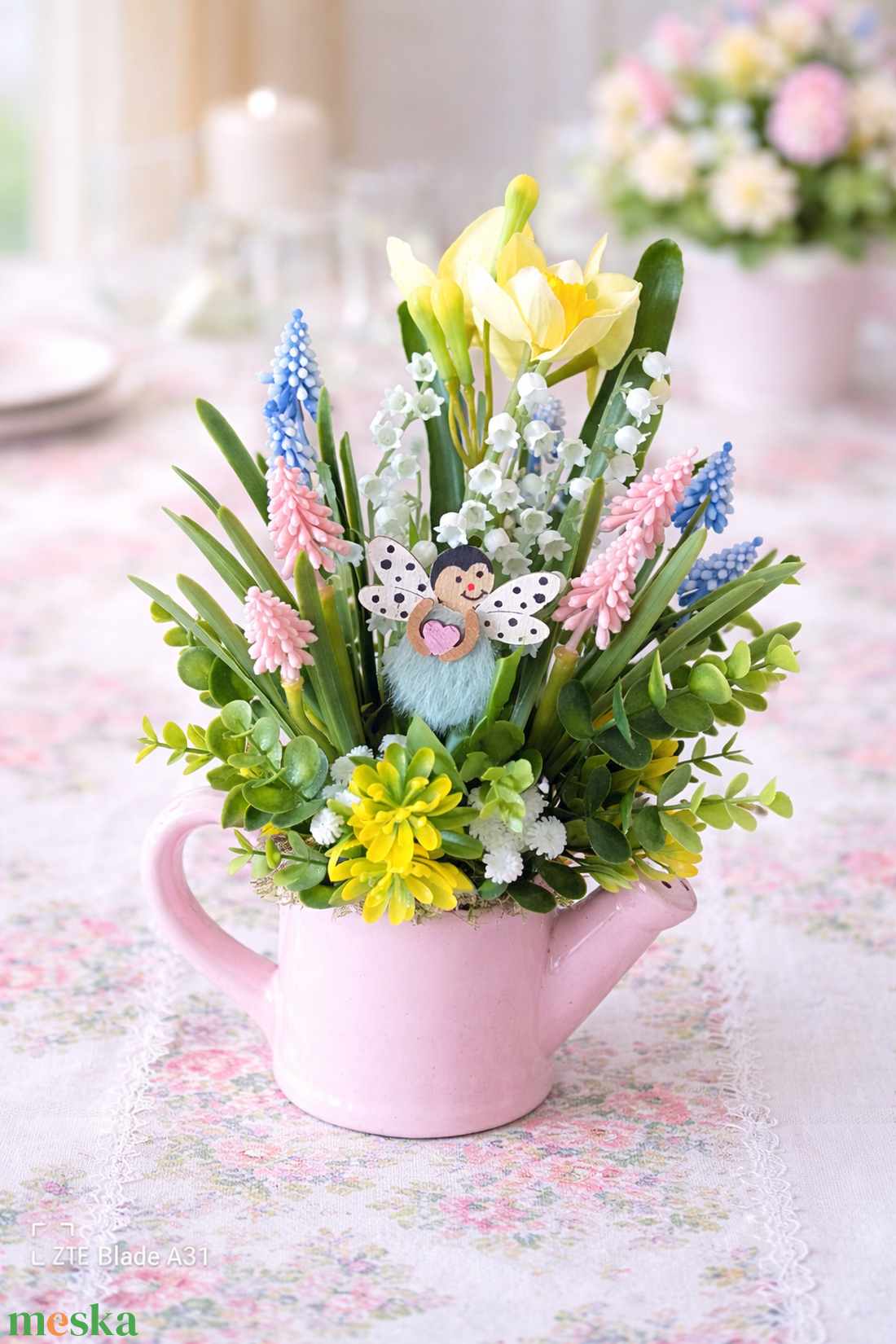 Egy csipetnyi tavaszi boldogs�g - otthon & életmód - dekoráció - asztal és polc dekoráció - asztaldísz - Meska.hu