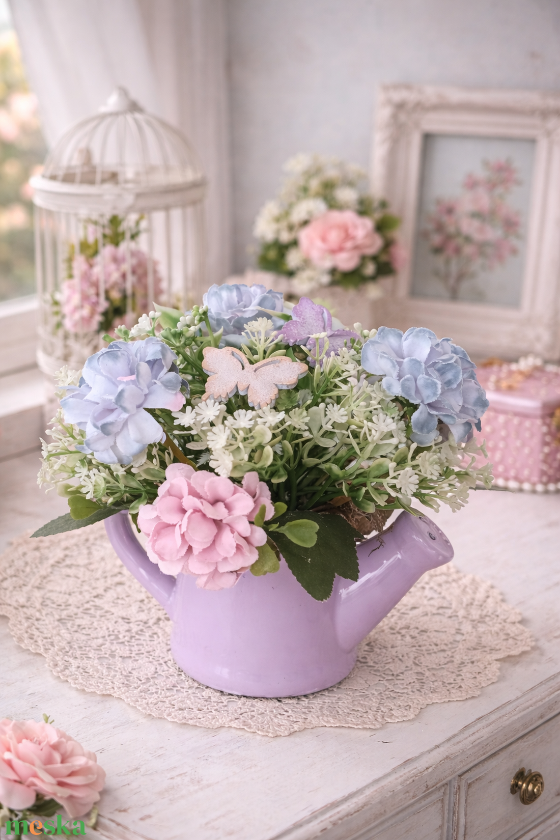 Lágy tavaszi álmodozás asztaldísz. - otthon & életmód - dekoráció - asztal és polc dekoráció - asztaldísz - Meska.hu