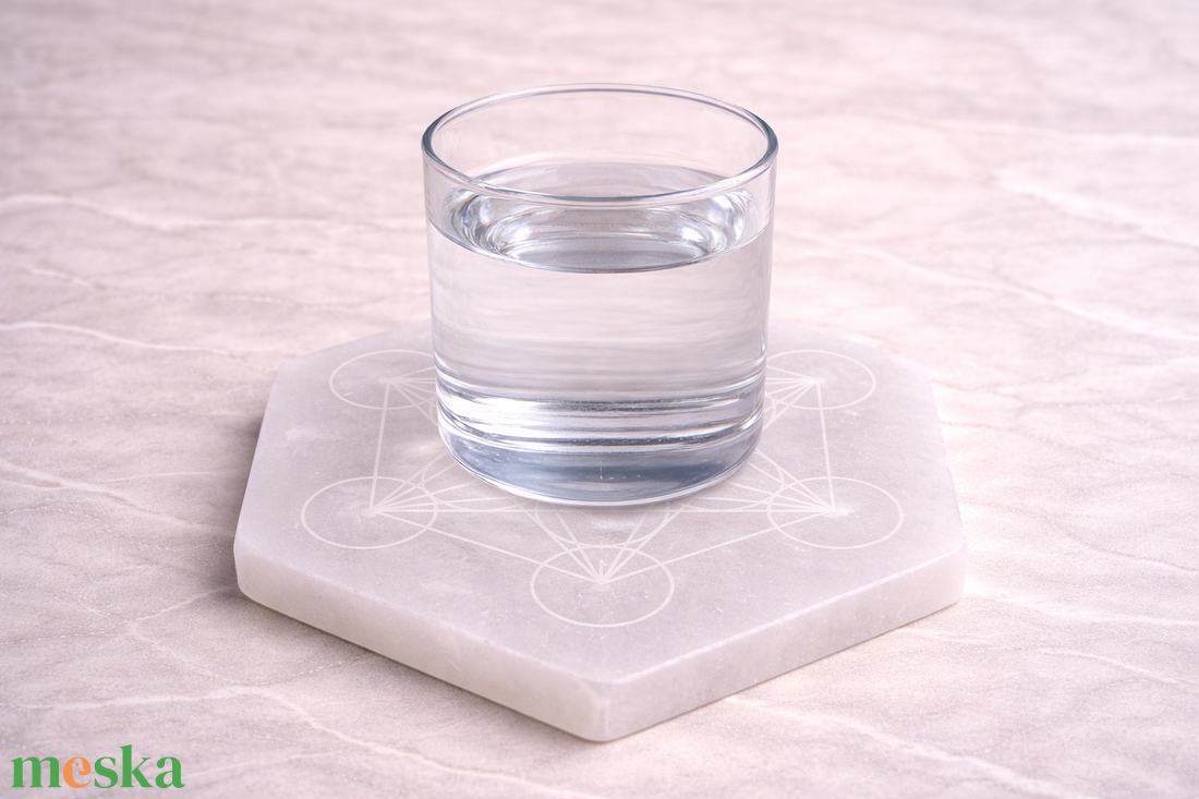 Szelenit hatszög -Metatron kockáj�val - otthon & életmód - dekoráció - asztal és polc dekoráció - asztaldísz - Meska.hu