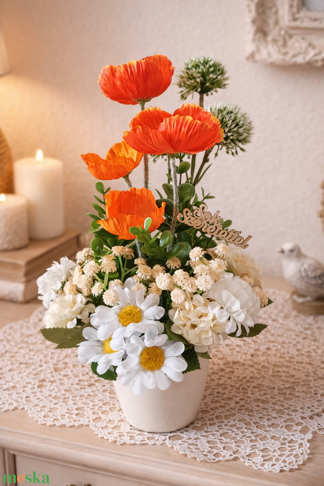 Tavaszi frissess�g egy csokorban asztaldísz. - otthon & életmód - dekoráció - asztal és polc dekoráció - asztaldísz - Meska.hu