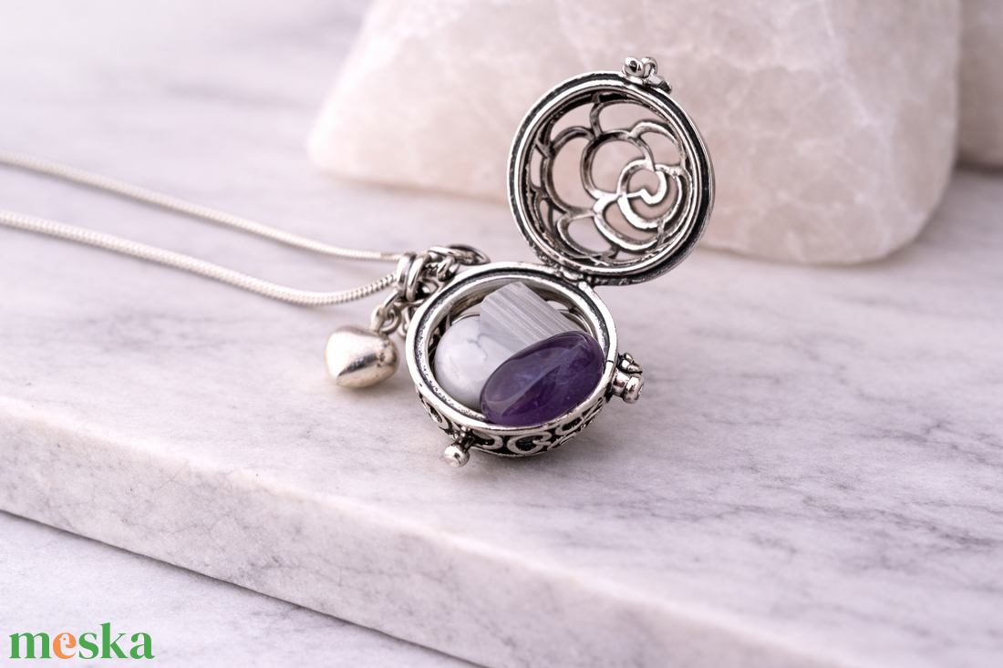 Stresszoldó Angyalhívó  - ékszer - nyaklánc - medál - Meska.hu