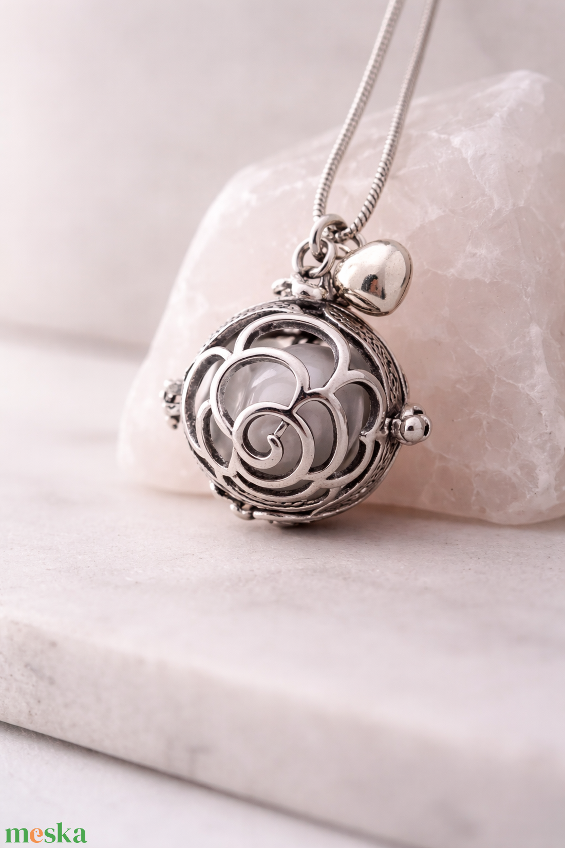 Stresszoldó Angyalhívó  - ékszer - nyaklánc - medál - Meska.hu