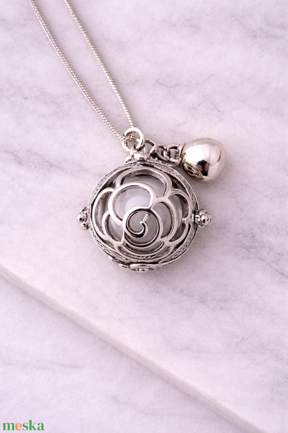 Stresszoldó Angyalhívó  - ékszer - nyaklánc - medál - Meska.hu