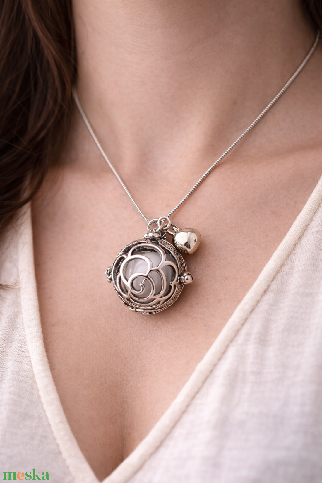 Stresszoldó Angyalhívó  - ékszer - nyaklánc - medál - Meska.hu